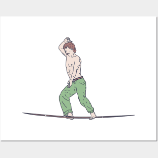 Tightrope - Wire Balancing - High-wire Acrobat Posters and Art